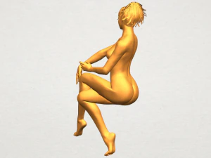 naked girl h01 3D Print Model