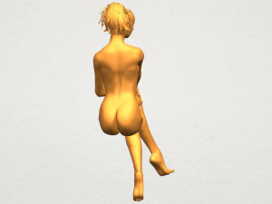 naked girl h01 3D Print Model