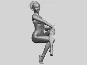 naked girl h01 3D Print Model