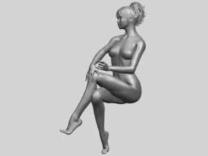naked girl h01 3D Print Model