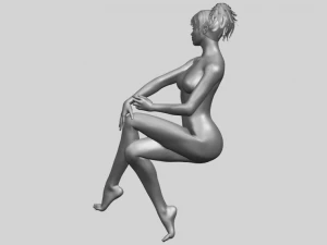 naked girl h01 3D Print Model
