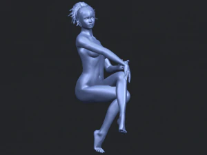 naked girl h01 3D Print Model