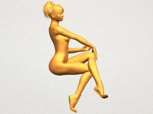 naked girl h03 3D-printmodel