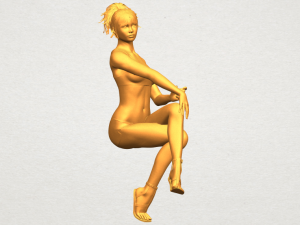 naked girl h03 3D-printmodel