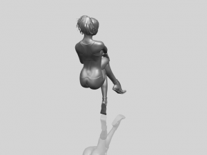 naked girl h03 3D-printmodel