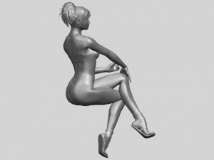 naked girl h03 3D-printmodel