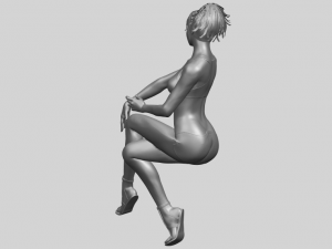 naked girl h03 3D-printmodel