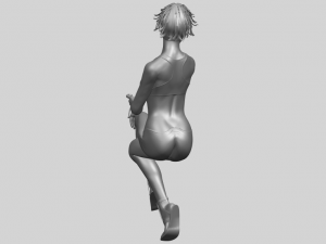 naked girl h03 3D-printmodel