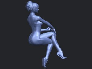 naked girl h03 3D-printmodel