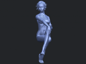 naked girl h03 3D-printmodel