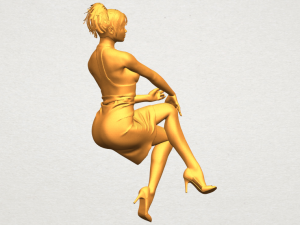 naked girl h04 Modèles 3D en vedette