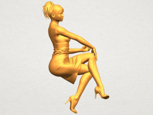 naked girl h04 Modèles 3D en vedette