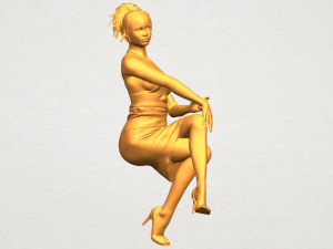 naked girl h04 Modèles 3D en vedette