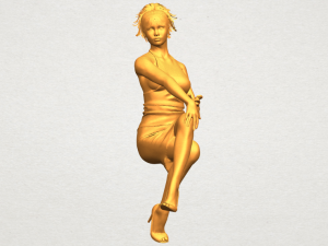 naked girl h04 Modèles 3D en vedette