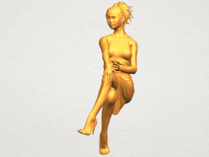 naked girl h04 Modèles 3D en vedette