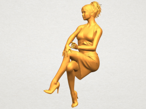 naked girl h04 Modèles 3D en vedette