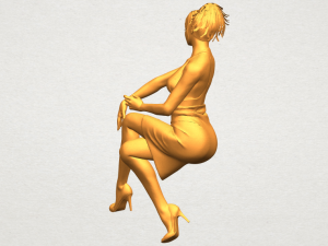 naked girl h04 Modèles 3D en vedette
