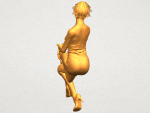 naked girl h04 Modèles 3D en vedette