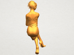 naked girl h04 Modèles 3D en vedette