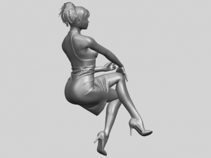 naked girl h04 Modèles 3D en vedette