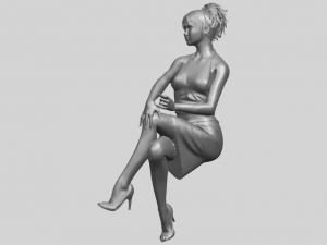 naked girl h04 Modèles 3D en vedette