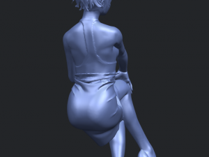 naked girl h04 Modèles 3D en vedette