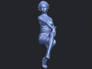 naked girl h04 Modèles 3D en vedette