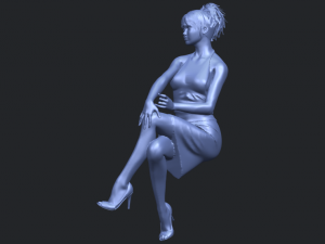 naked girl h04 Modèles 3D en vedette