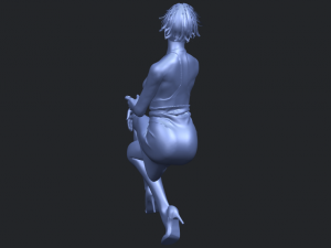 naked girl h04 Modèles 3D en vedette
