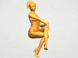 naked girl h05 3D-Druckmodell