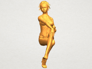 naked girl h05 3D-Druckmodell