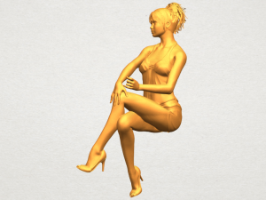 naked girl h05 3D-Druckmodell
