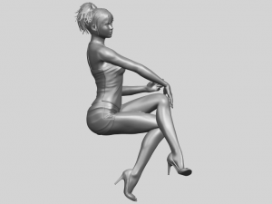 naked girl h05 3D-Druckmodell
