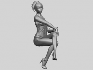 naked girl h05 3D-Druckmodell