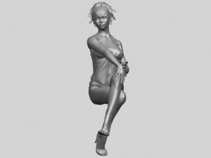 naked girl h05 3D-Druckmodell