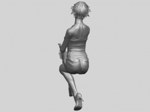 naked girl h05 3D-Druckmodell