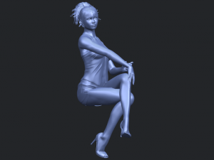 naked girl h05 3D-Druckmodell