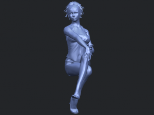 naked girl h05 3D-Druckmodell