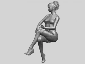 naked girl h06 3D Print Model