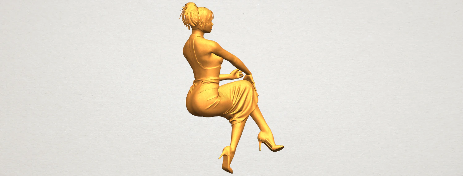 naked girl h07 3D Print Model .c4d .max .obj .3ds .fbx .stl .blend 
