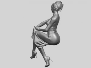 naked girl h07 3D Print Model