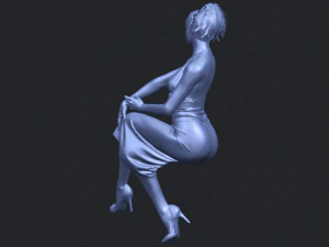 naked girl h07 3D Print Model
