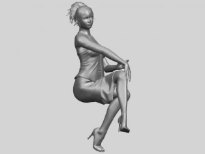 naked girl h08 3D Print Model