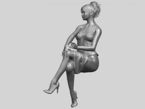 naked girl h08 3D Print Model