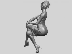 naked girl h08 3D Print Model