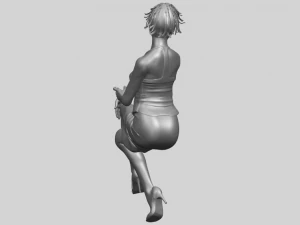 naked girl h08 3D Print Model