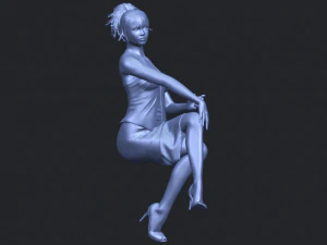 naked girl h08 3D Print Model