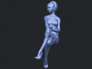 naked girl h08 3D Print Model