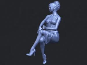 naked girl h08 3D Print Model