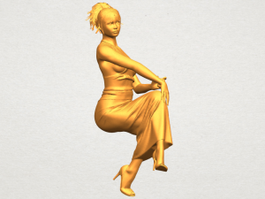 naked girl h09 3D-Druckmodell